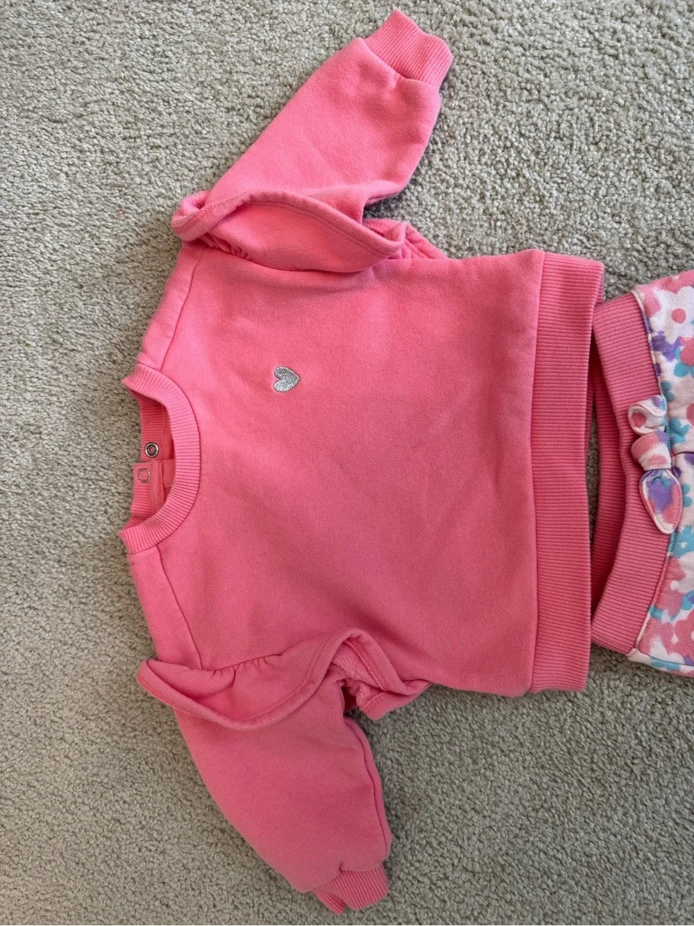Tucker + Tate Pink Baby Sweatshirt and joggers